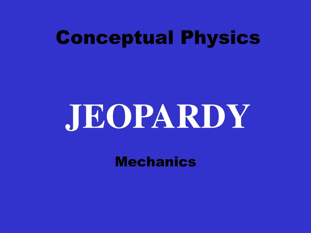 conceptual physics