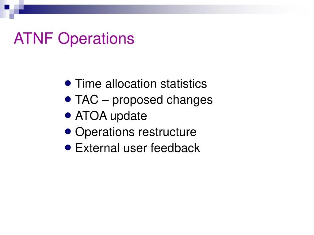 atnf operations