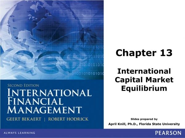 Chapter 13 International Capital Market Equilibrium