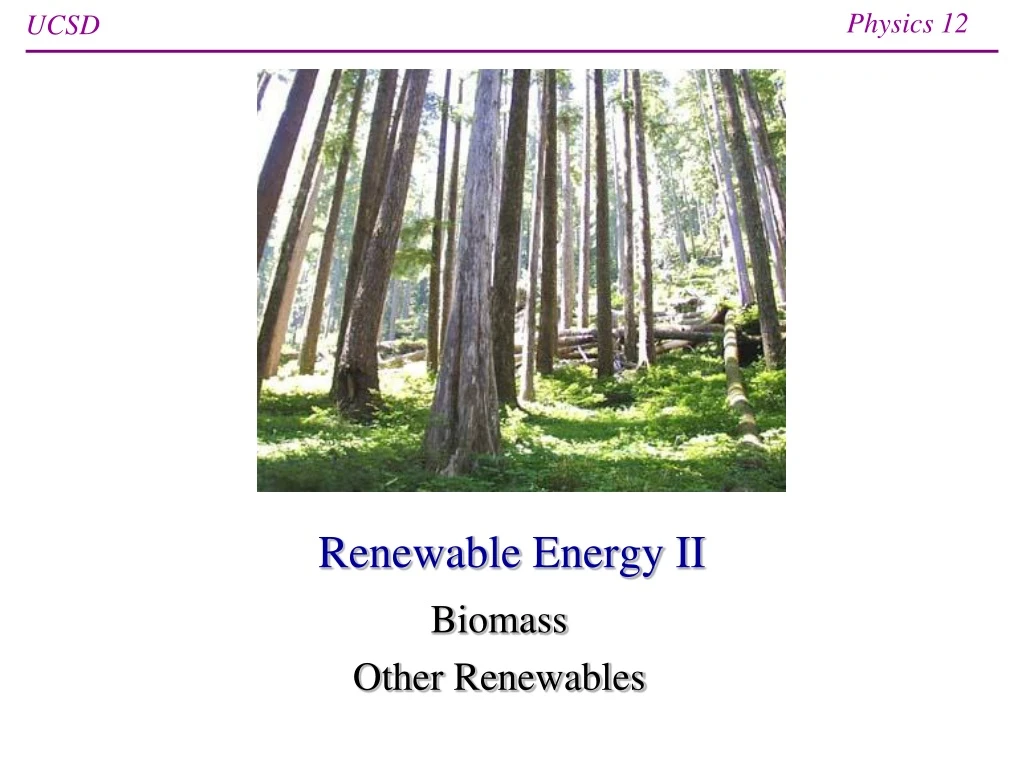 renewable energy ii