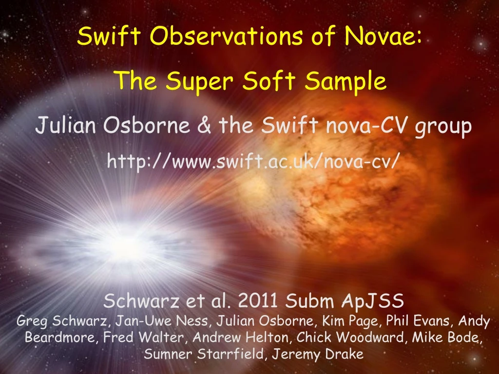 swift observations of novae the super soft sample