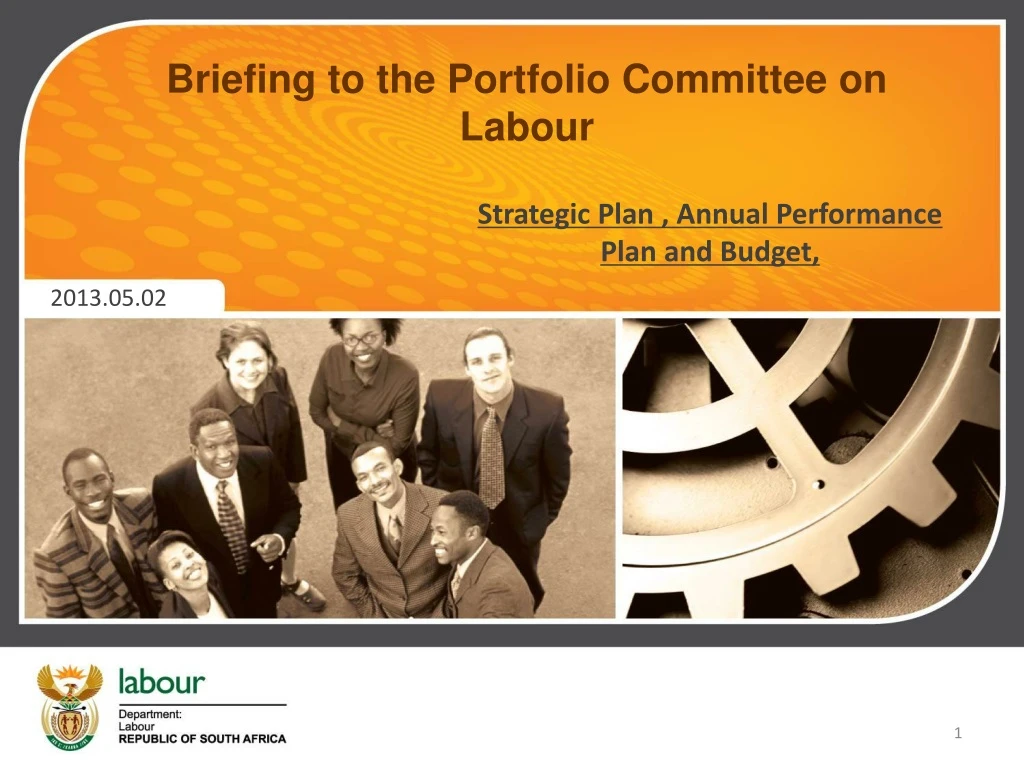 briefing to the portfolio committee on labour