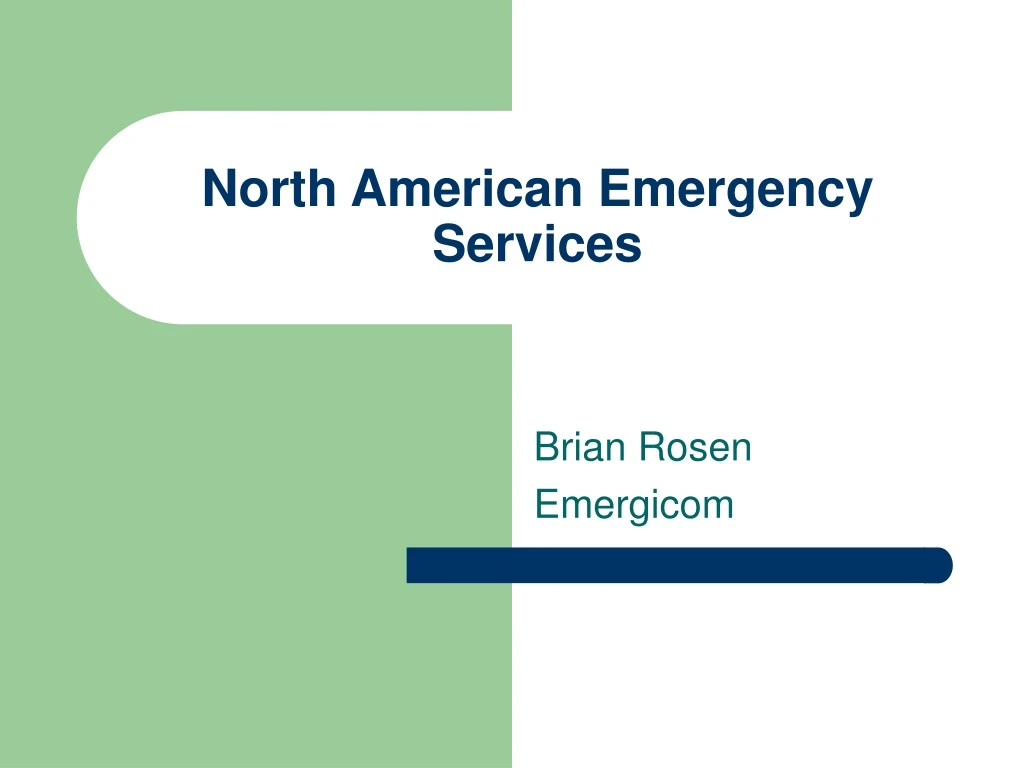 north american emergency services