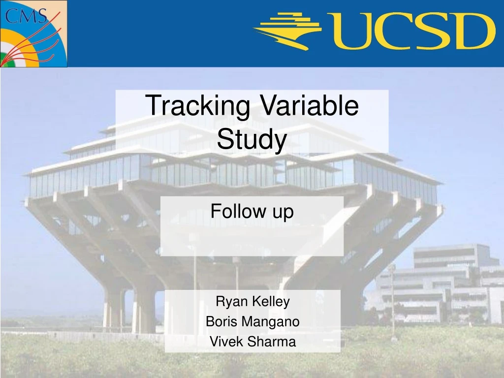 tracking variable study