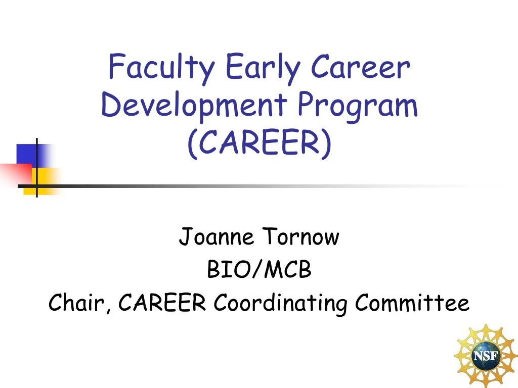 faculty early career development program career