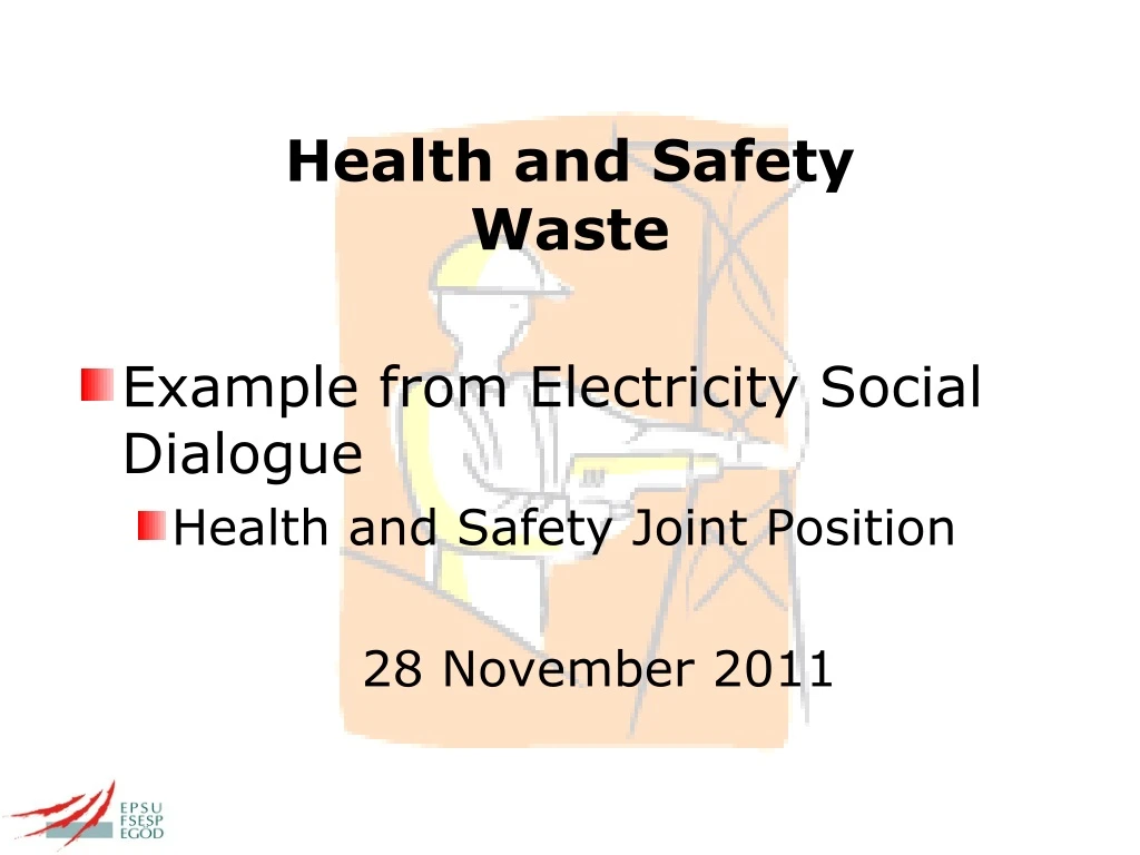 health and safety waste