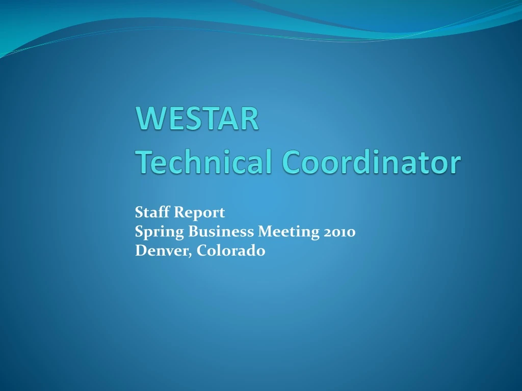 westar technical coordinator