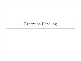 PPT - Exception Handling in C++ PowerPoint Presentation, free download ...