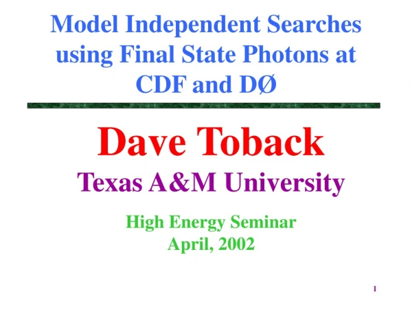 Model Independent Searches using Final State Photons at CDF and DØ