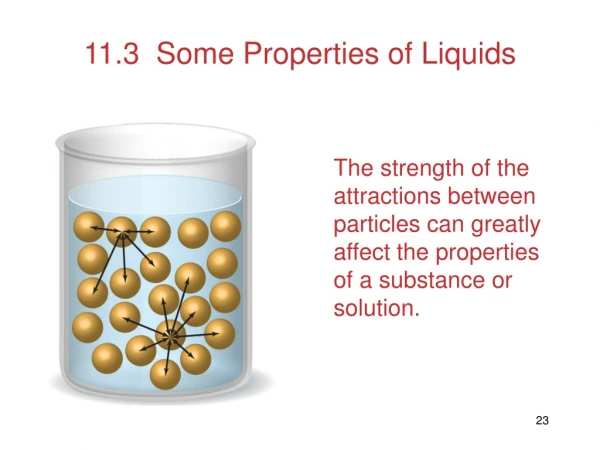 11.3  Some Properties of Liquids