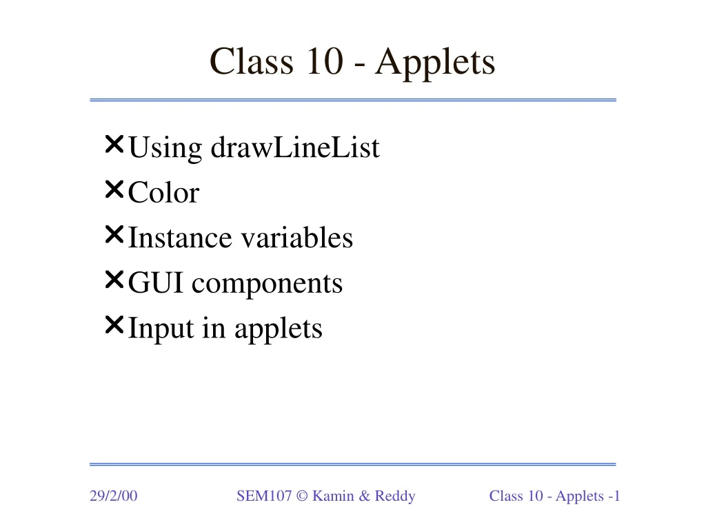 class 10 applets