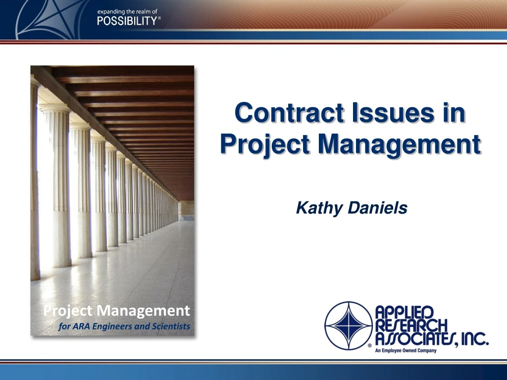 contract issues in project management