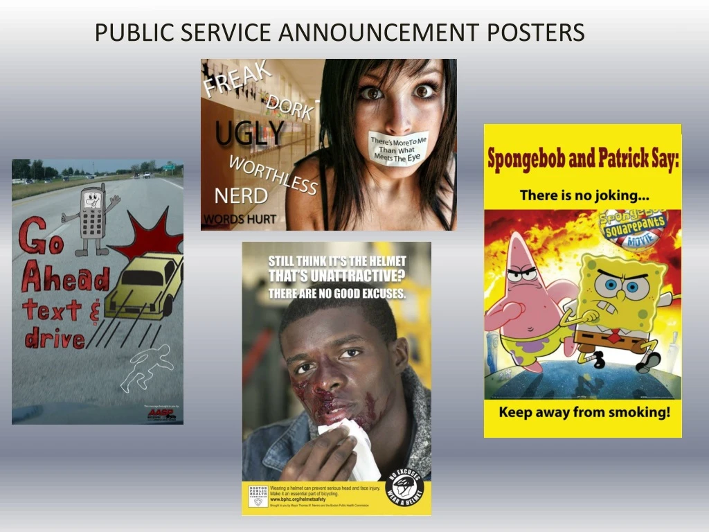public service announcement posters