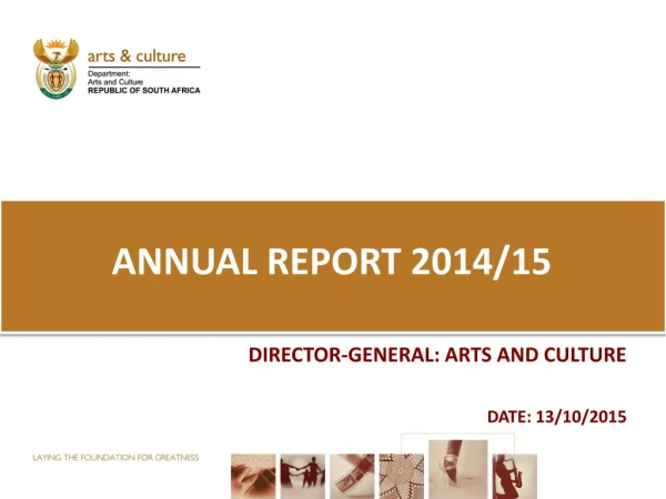 ANNUAL REPORT 2014/15