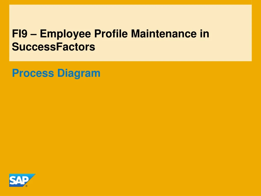fi9 employee profile maintenance in successfactors