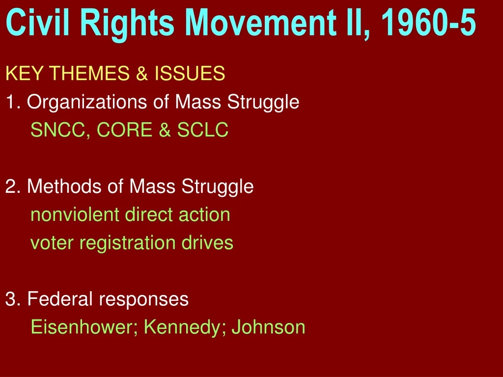 civil rights movement ii 1960 5