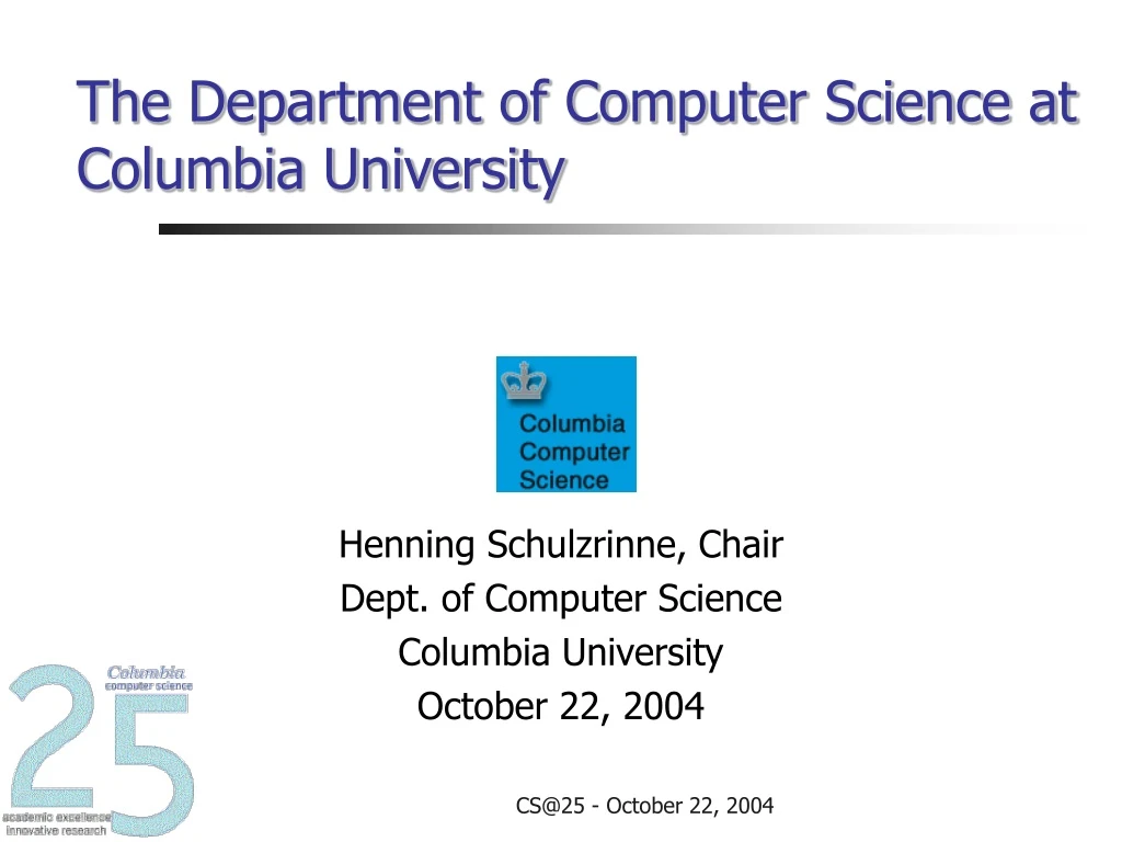 the department of computer science at columbia university