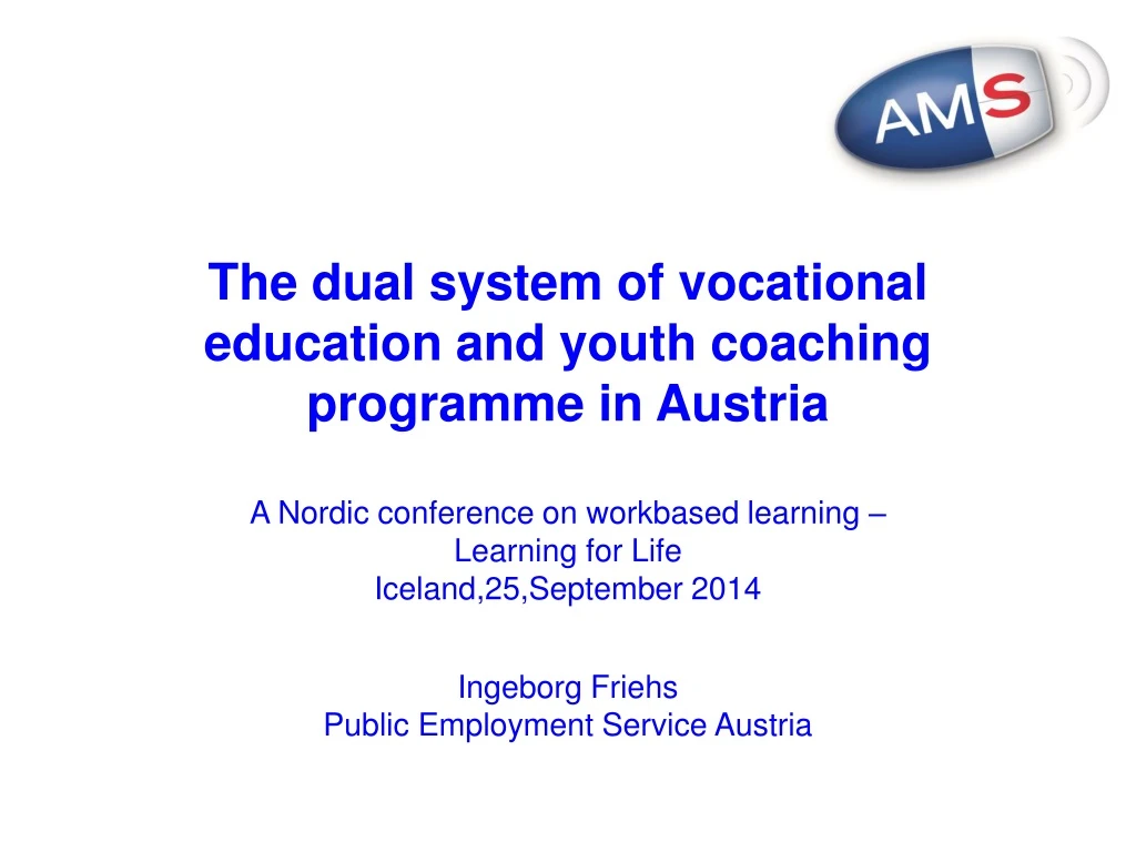 the dual system of vocational education and youth