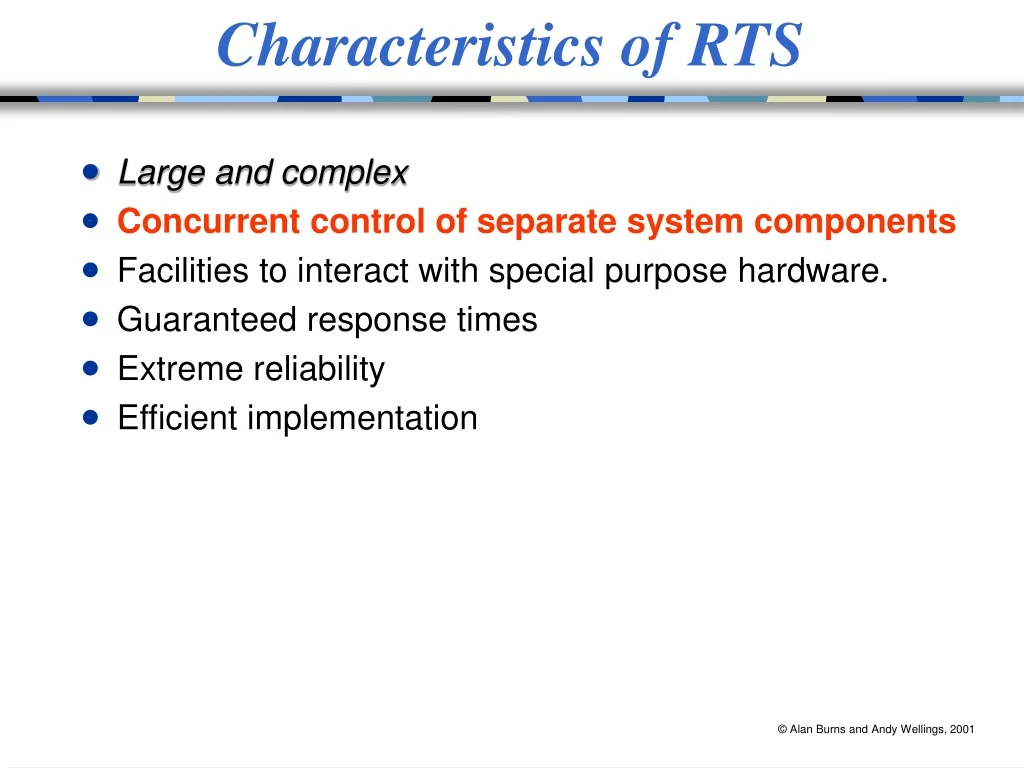 characteristics of rts