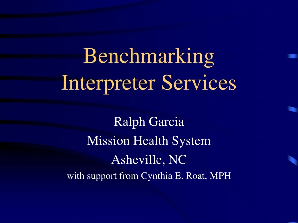 benchmarking interpreter services