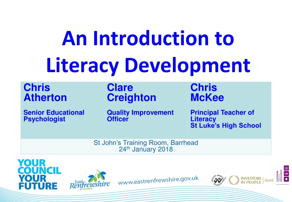 an introduction to literacy development