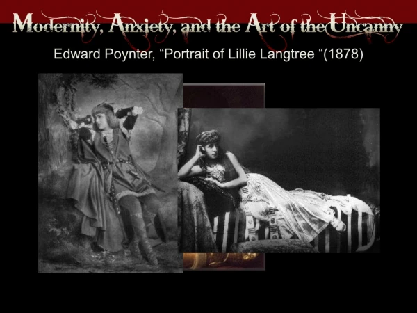 Edward Poynter, “Portrait of Lillie Langtree “(1878)