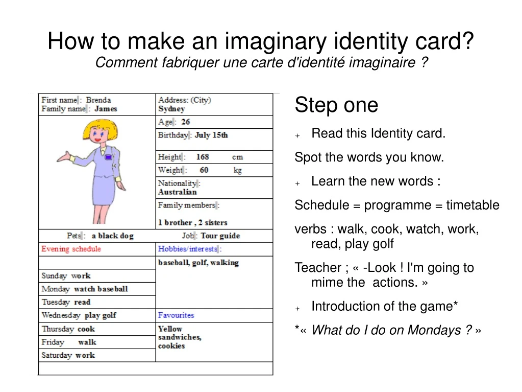 how to make an imaginary identity card comment fabriquer une carte d identit imaginaire