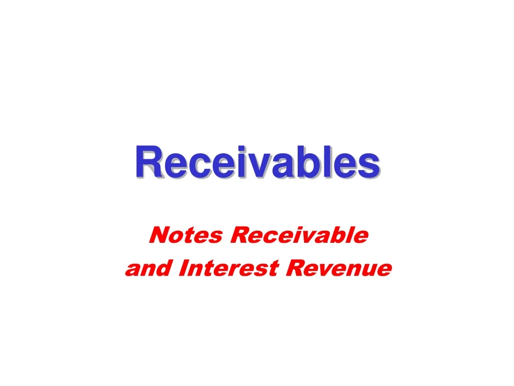 receivables