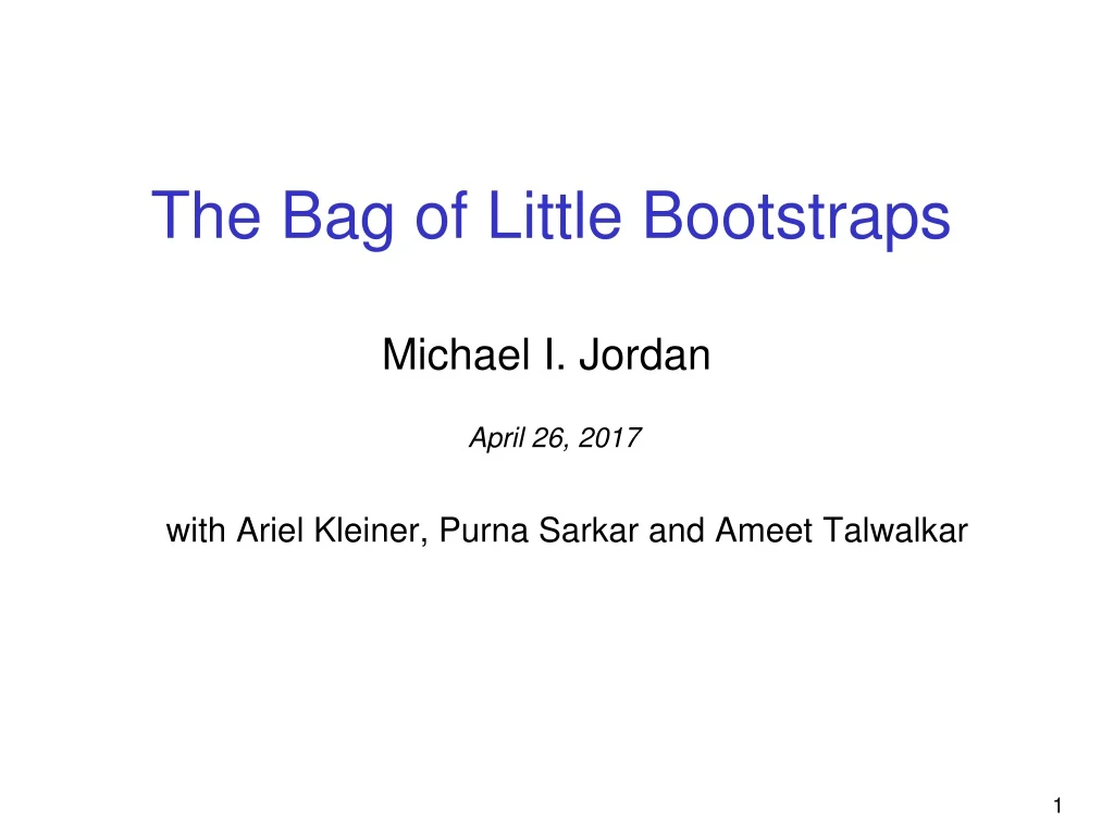 the bag of little bootstraps