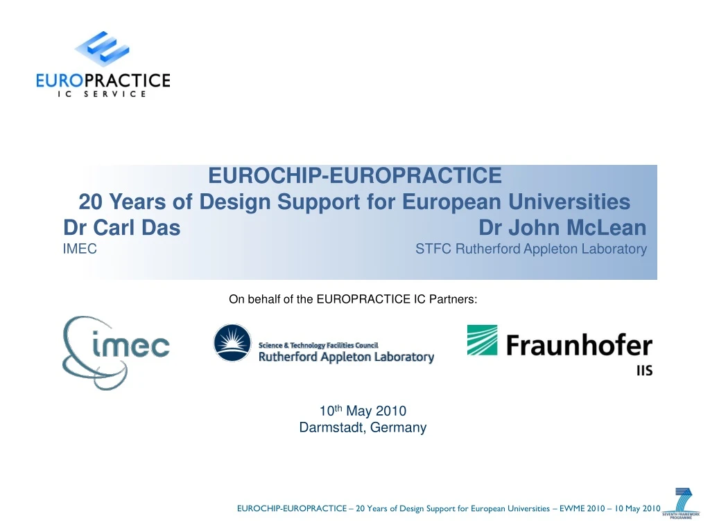 eurochip europractice 20 years of design support