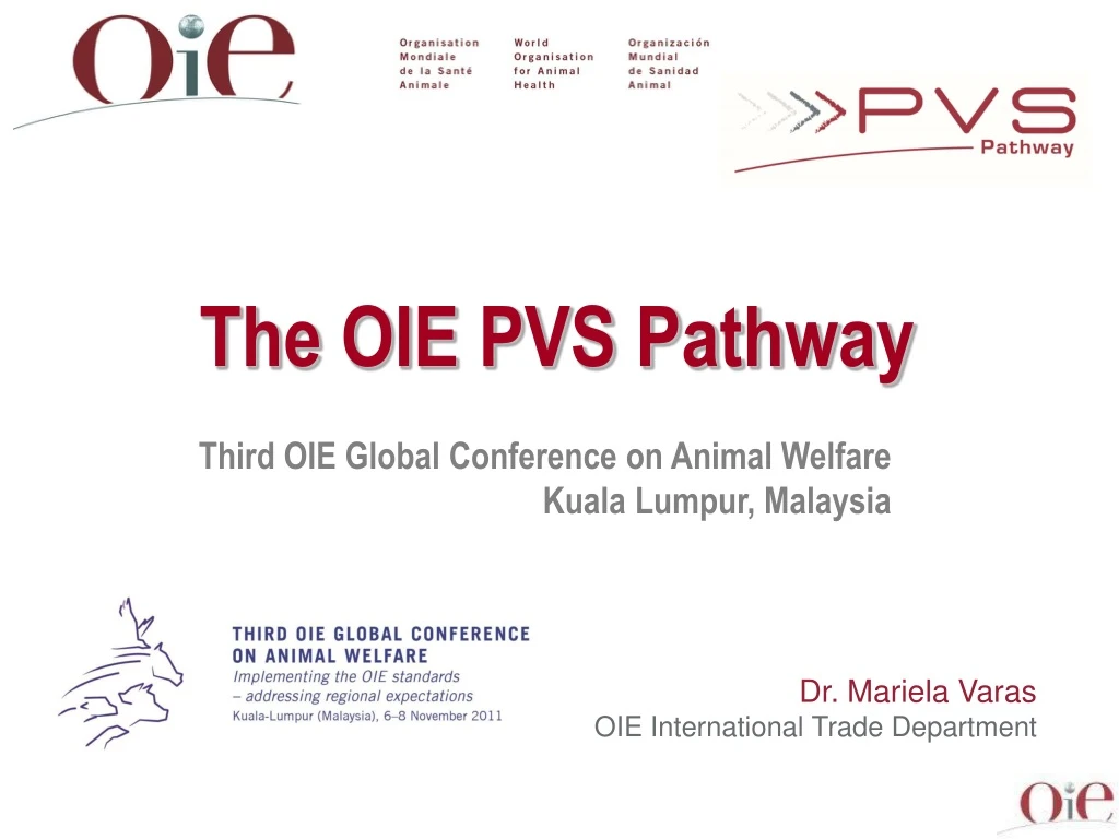 the oie pvs pathway