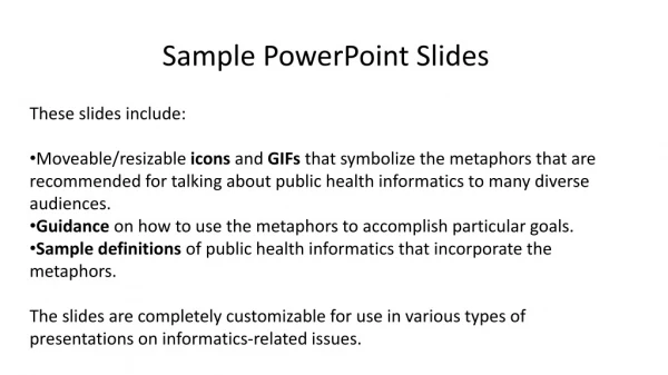 Sample PowerPoint Slides