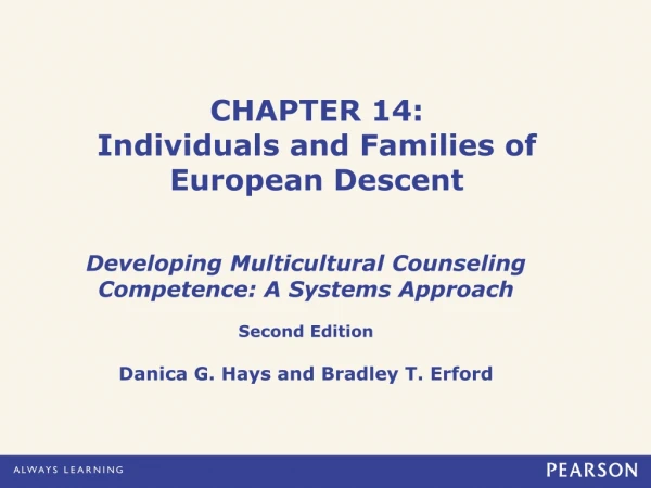 CHAPTER 14: Individuals and Families of European Descent