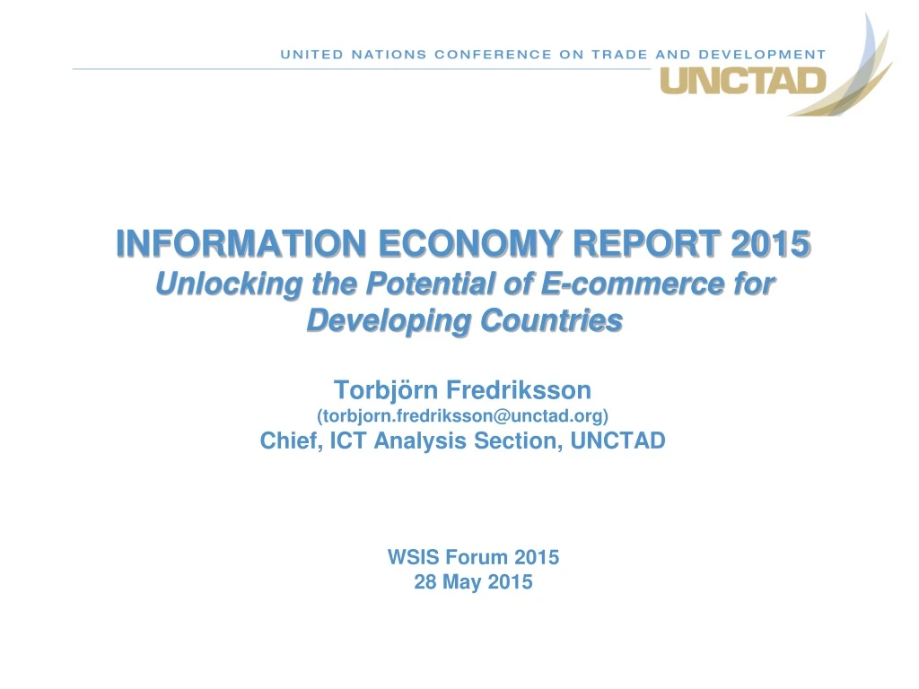 information economy report 2015 unlocking