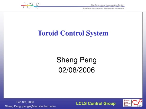 Toroid Control System