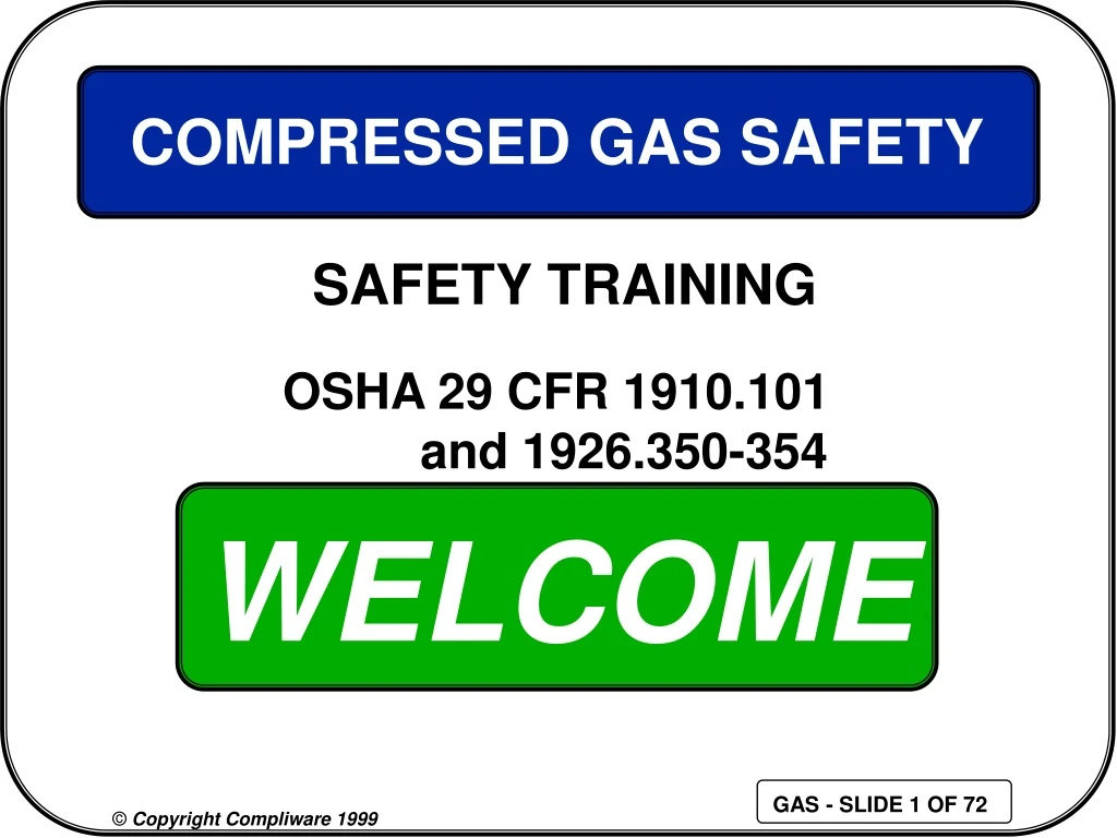 compressed gas safety