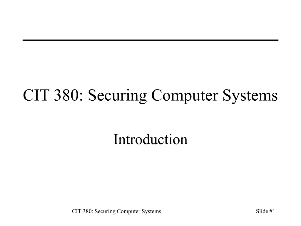 cit 380 securing computer systems