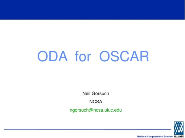 ODA  for  OSCAR