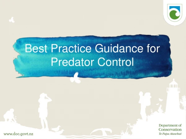 Best Practice Guidance for Predator Control