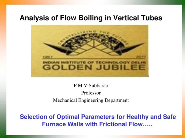 Analysis of Flow Boiling in Vertical Tubes