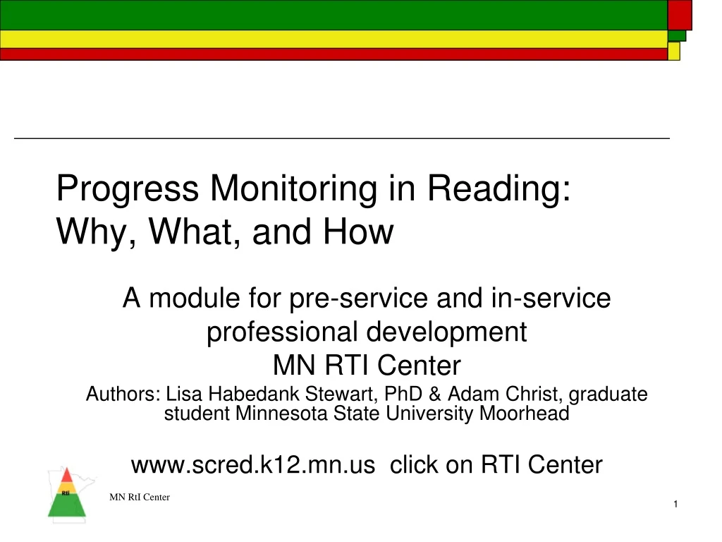 progress monitoring in reading why what and how