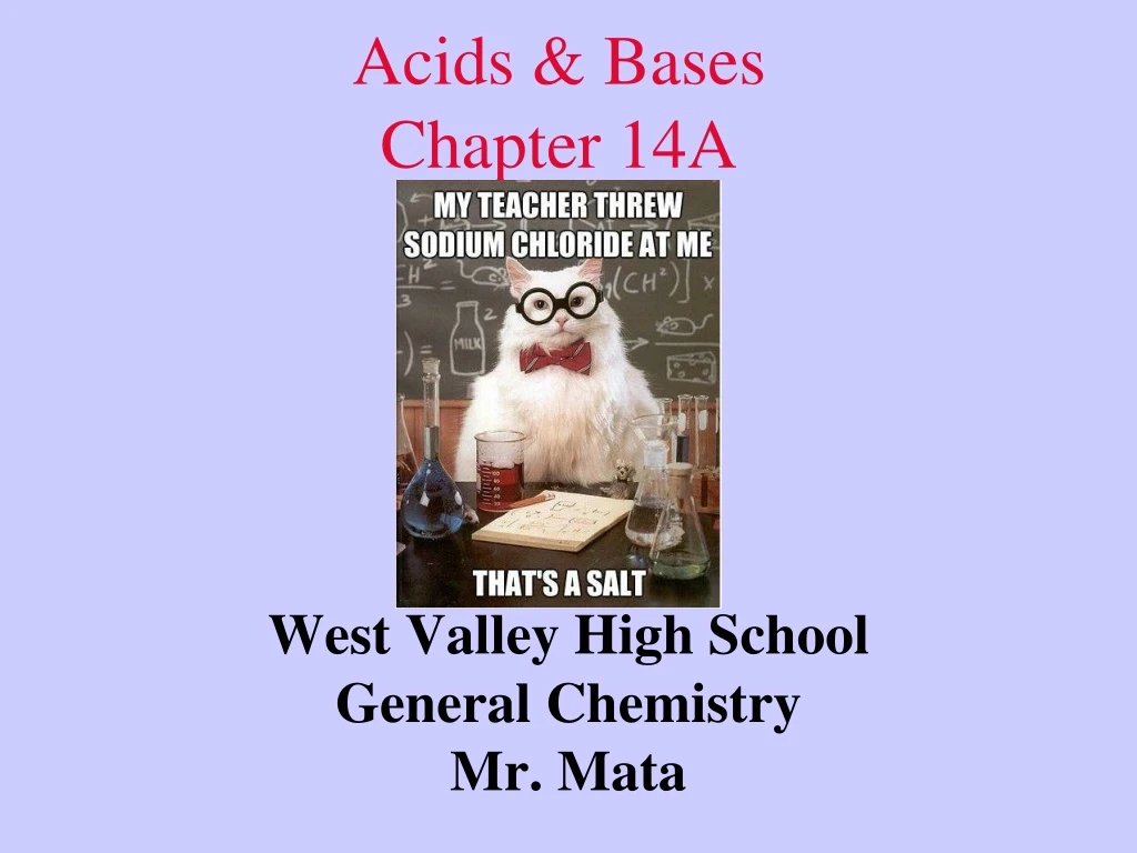 acids bases chapter 14a