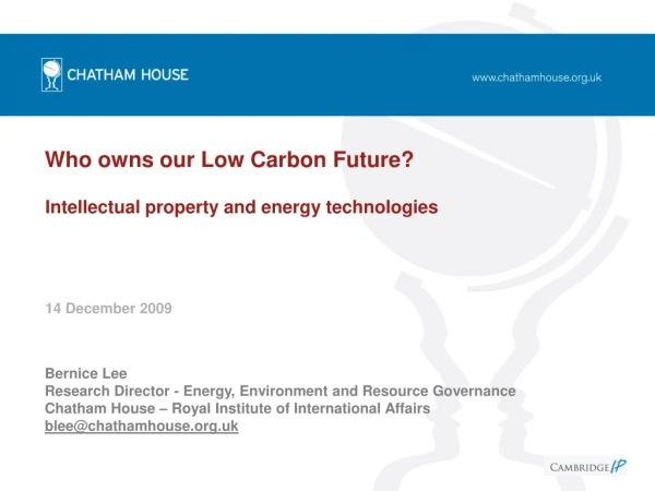 Who owns our Low Carbon Future?