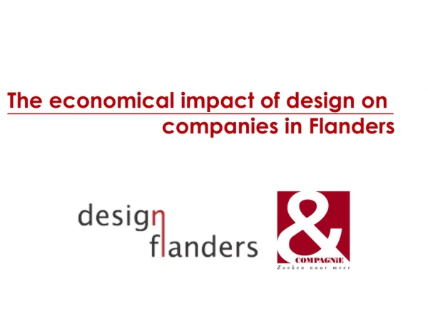 The economical impact of design on companies in Flanders