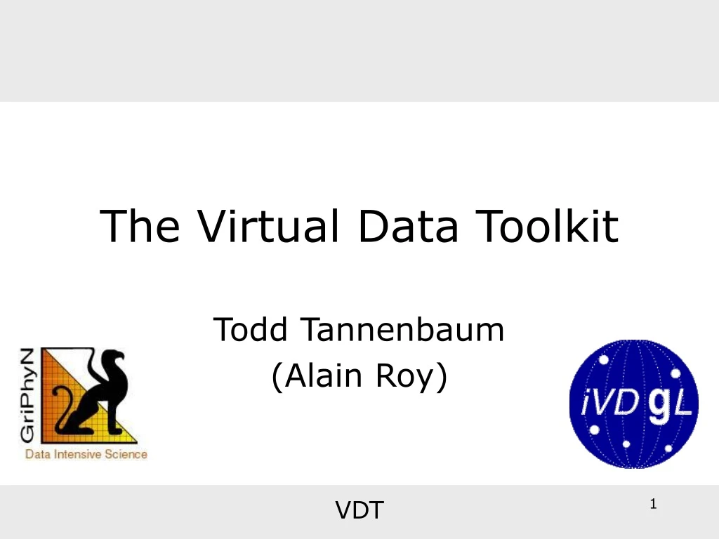 the virtual data toolkit