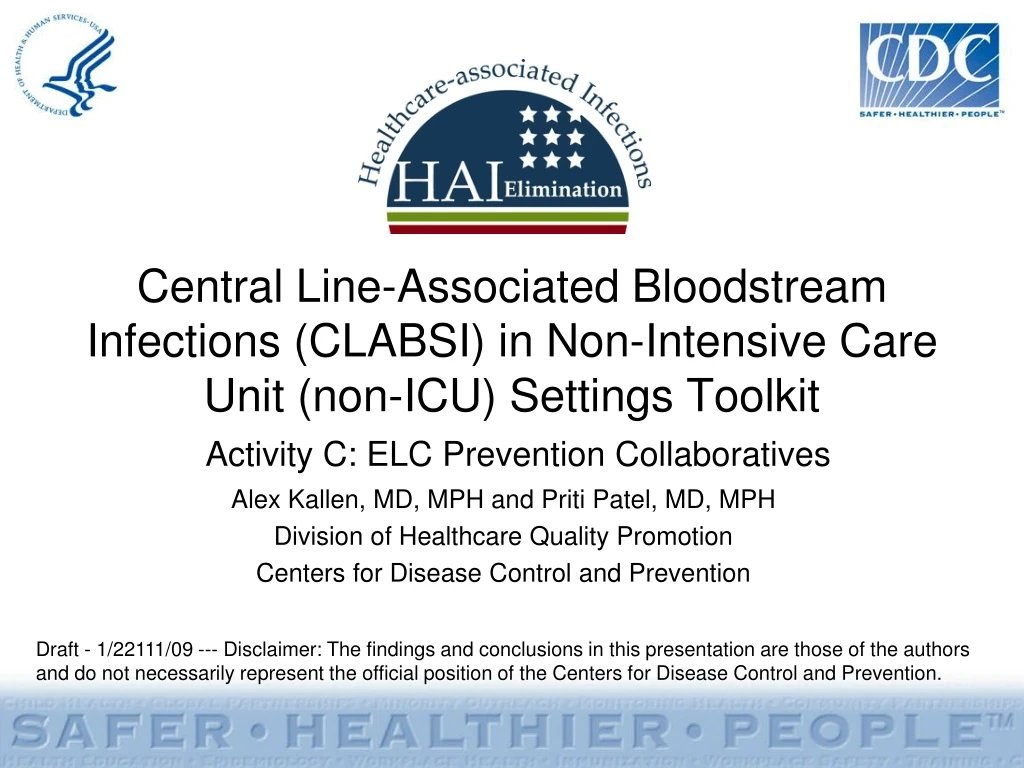central line associated bloodstream infections