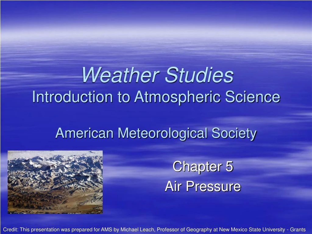 weather studies introduction to atmospheric science american meteorological society