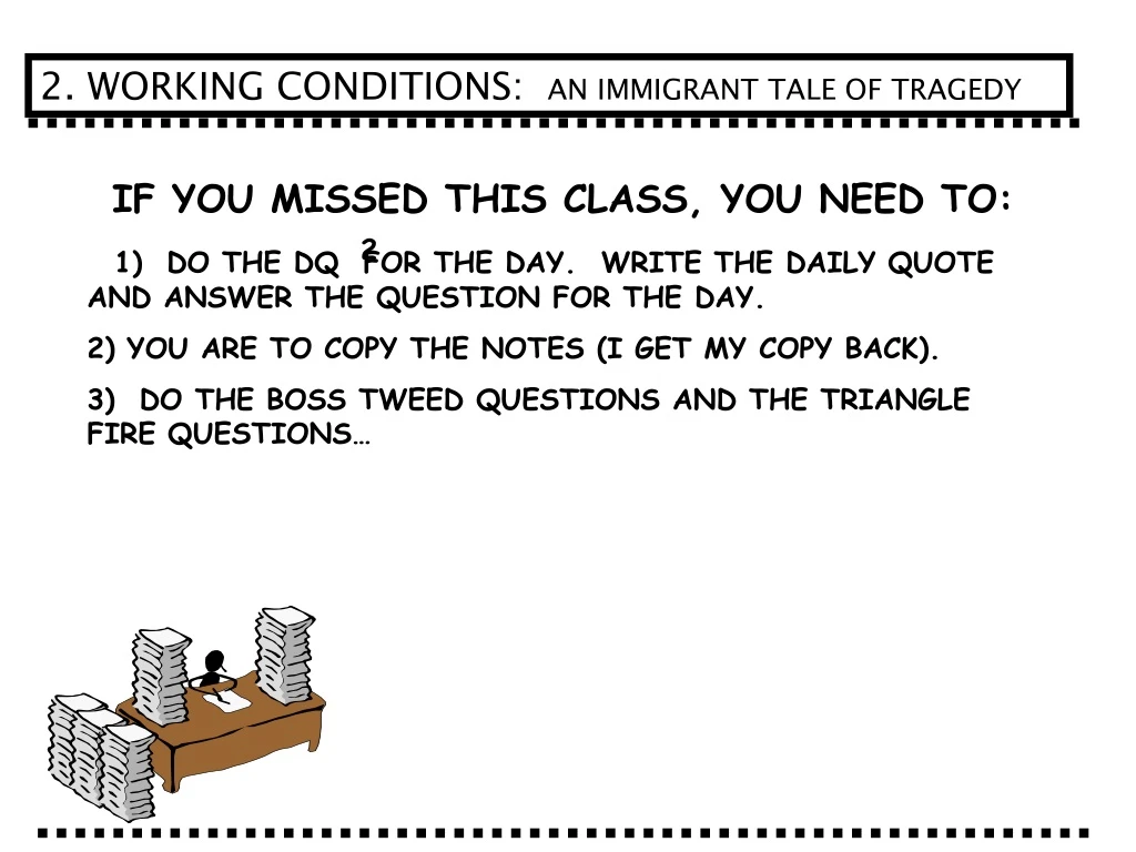 2 working conditions an immigrant tale of tragedy