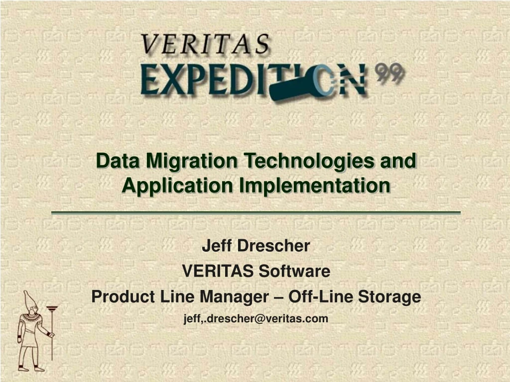 data migration technologies and application implementation