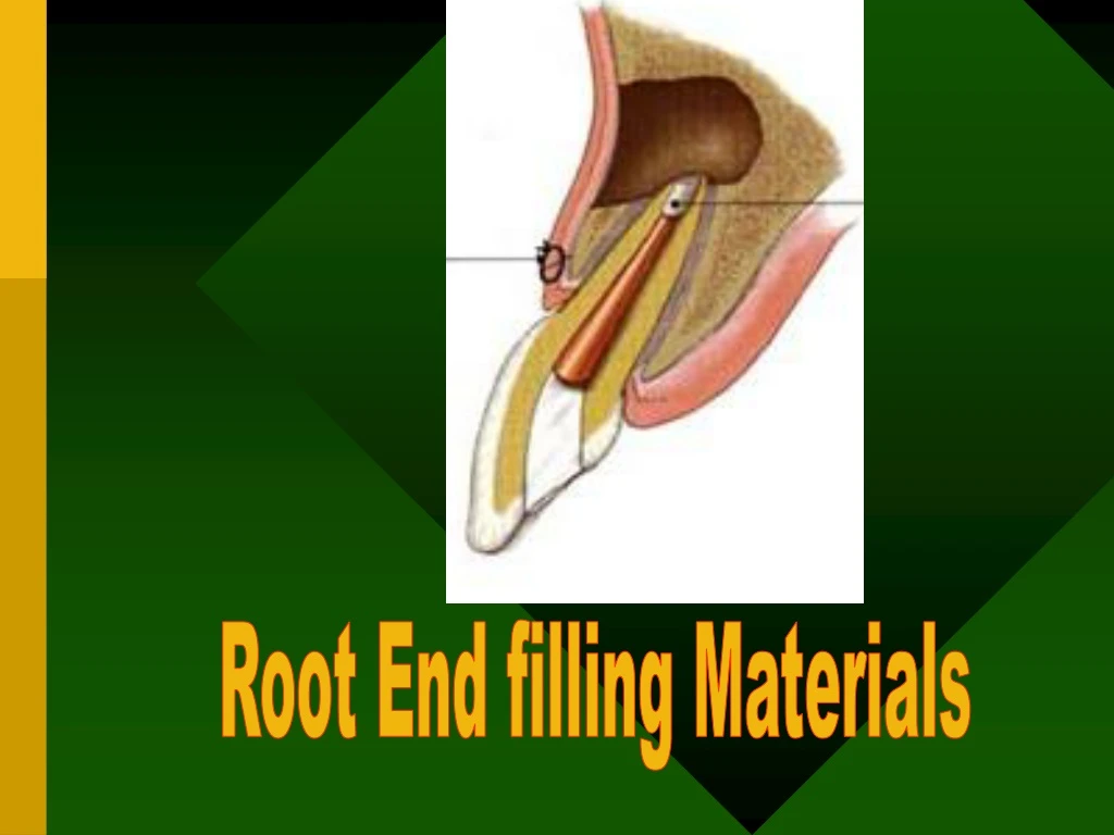 root end filling materials